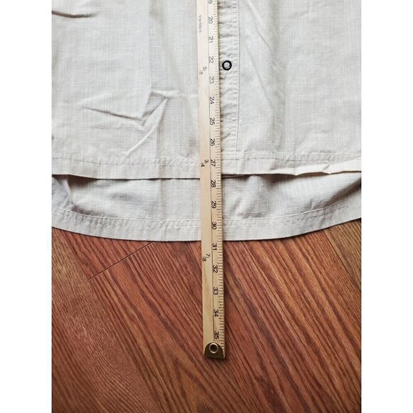 Vintage Scandia Woods Shirt Mens Size XL Button Up Short Sleeve Ivory Color - Picture 10 of 13